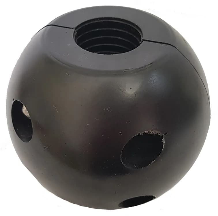 Polyurethane cable stopper — black, 35 mm cable size (CS.BLK.35)