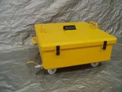 Flame-Screen Wash Station — custom HDPE fabrication by Polyline