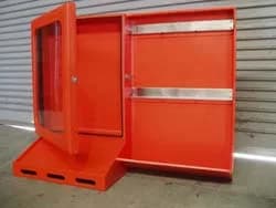 Lock-Out Cabinet — custom HDPE fabrication by Polyline