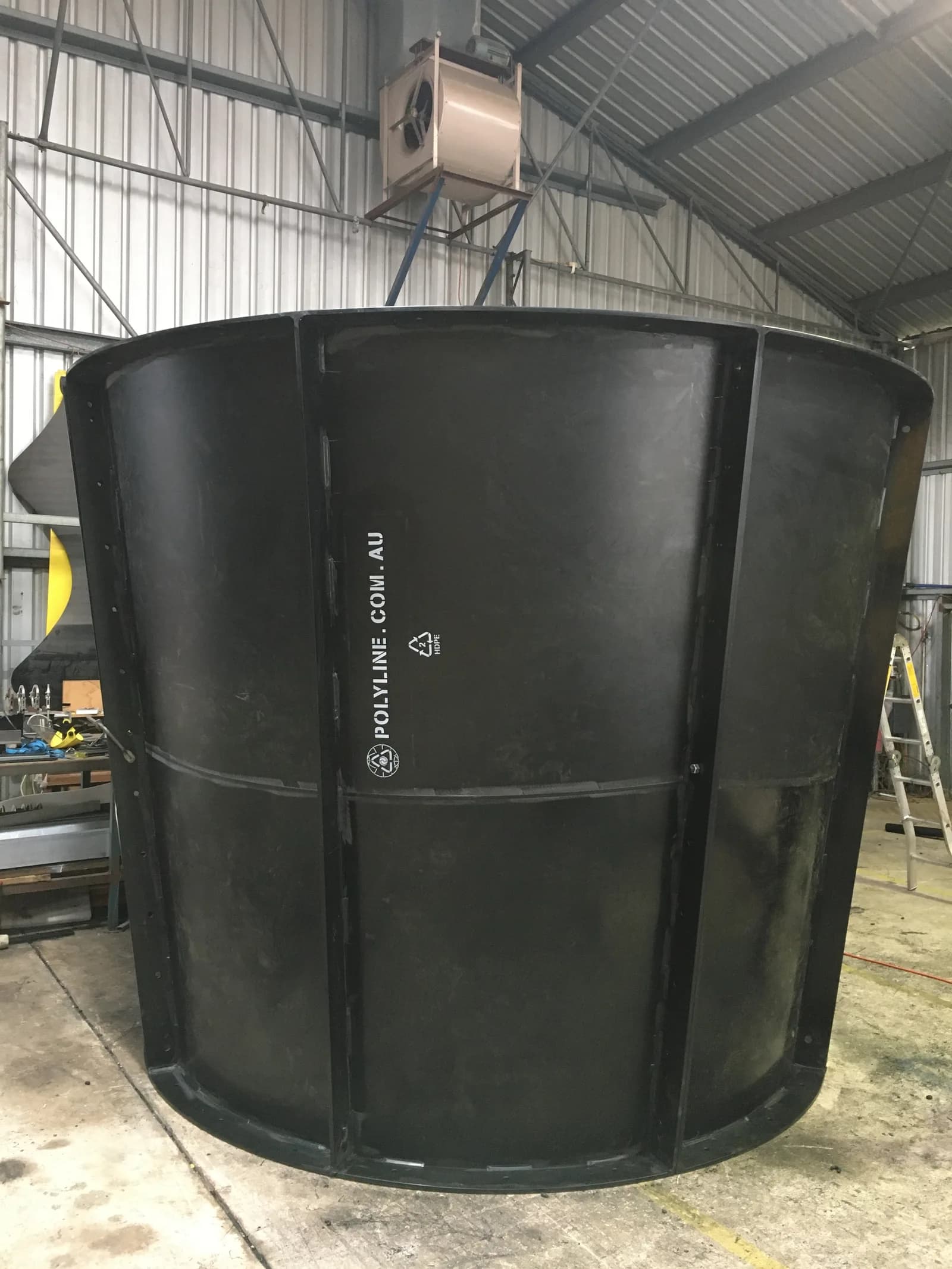 2.7–3.4 m diameter transition — completed unit