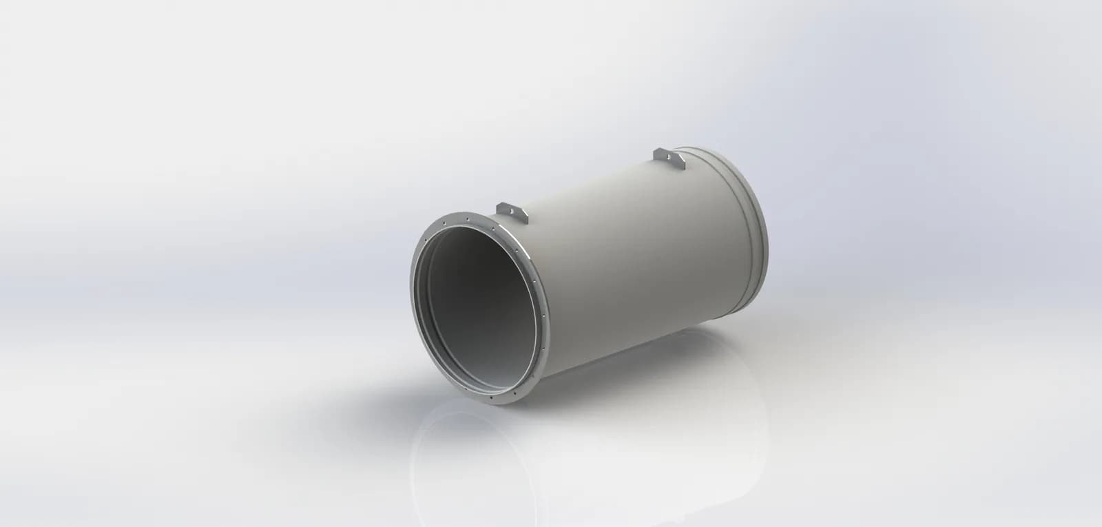 Polyduct flanged-end 1200 straight section
