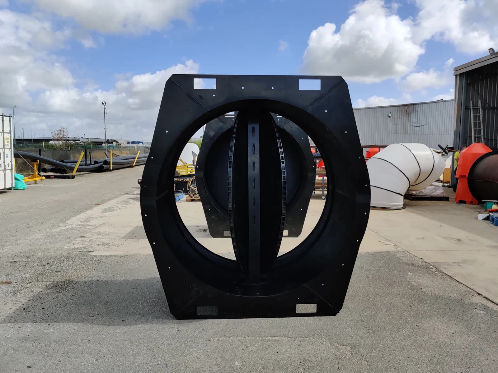 Polyduct intake non-return valve — installed configuration