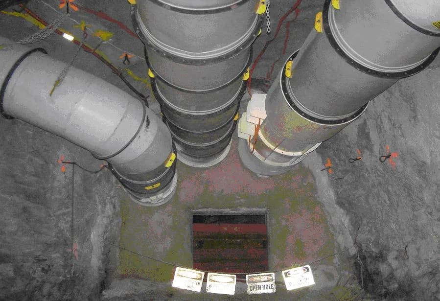 Fabricated HDPE Polyduct fitting in the workshop