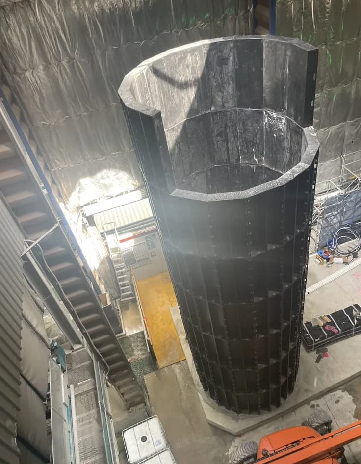 Modular stacked Polyduct — alternate configuration render