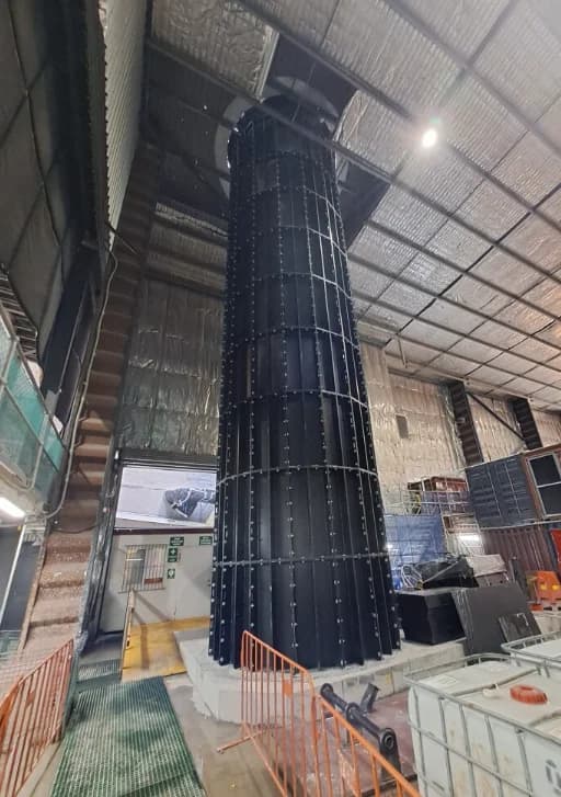 Artificial shaft Polyduct stack — Hunter Street site, Sydney