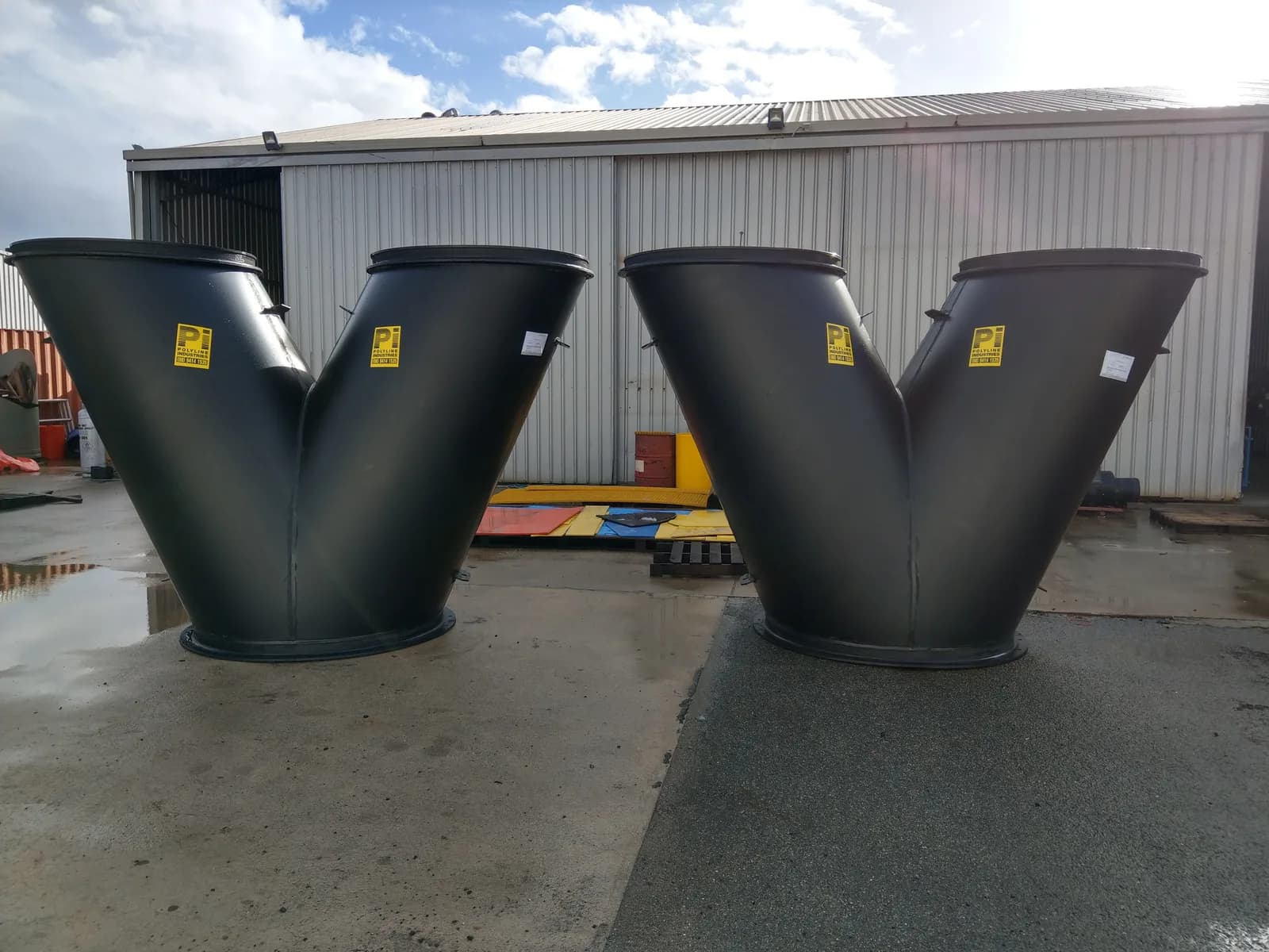 1400-1600 mm fabricated trouser-Y duct — view 3