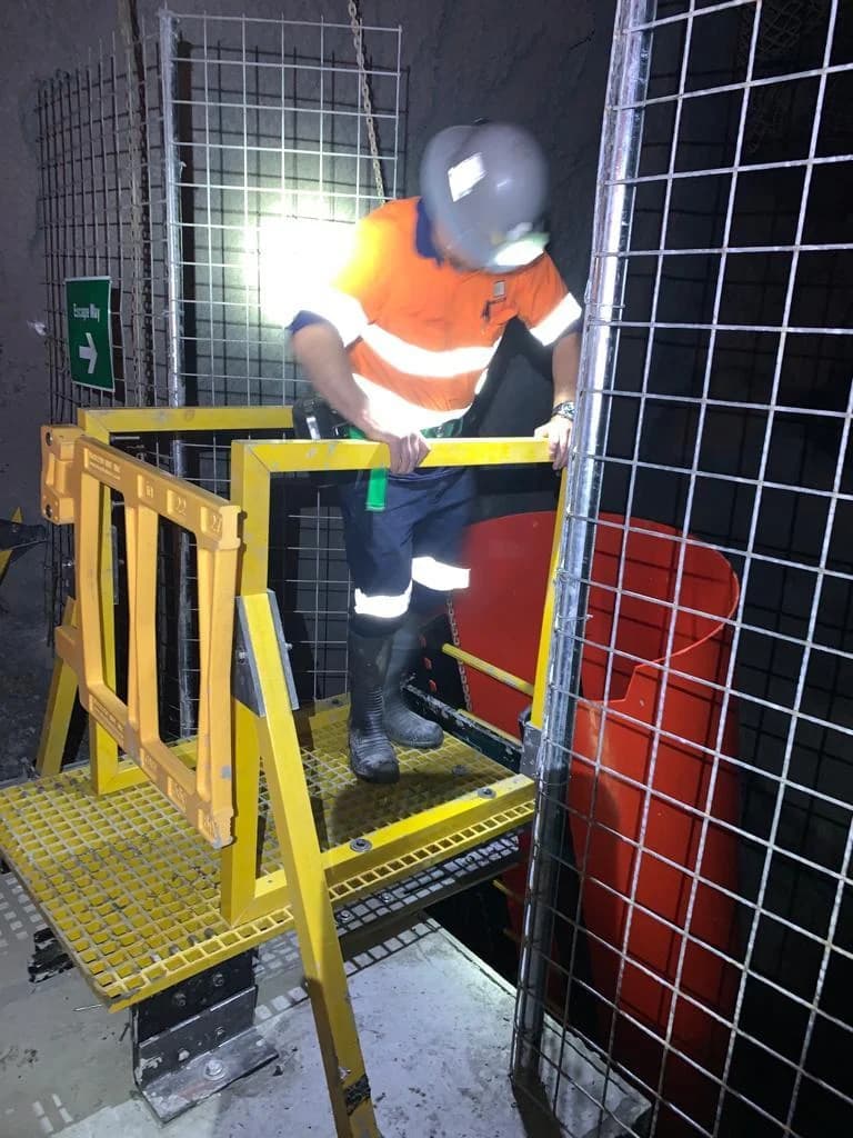 Escapeway in service — May 2025 site shot 2