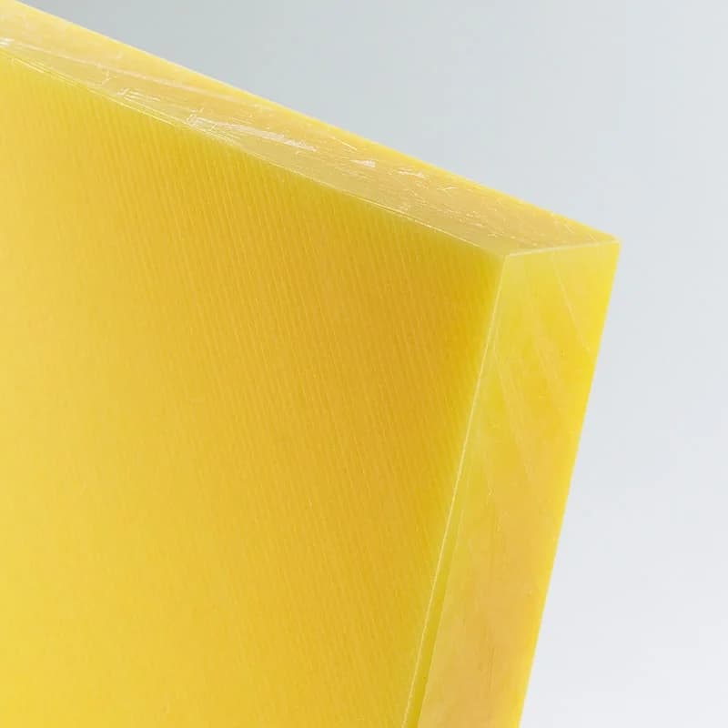 Yellow UV-stable HDPE sheet stock — Simona