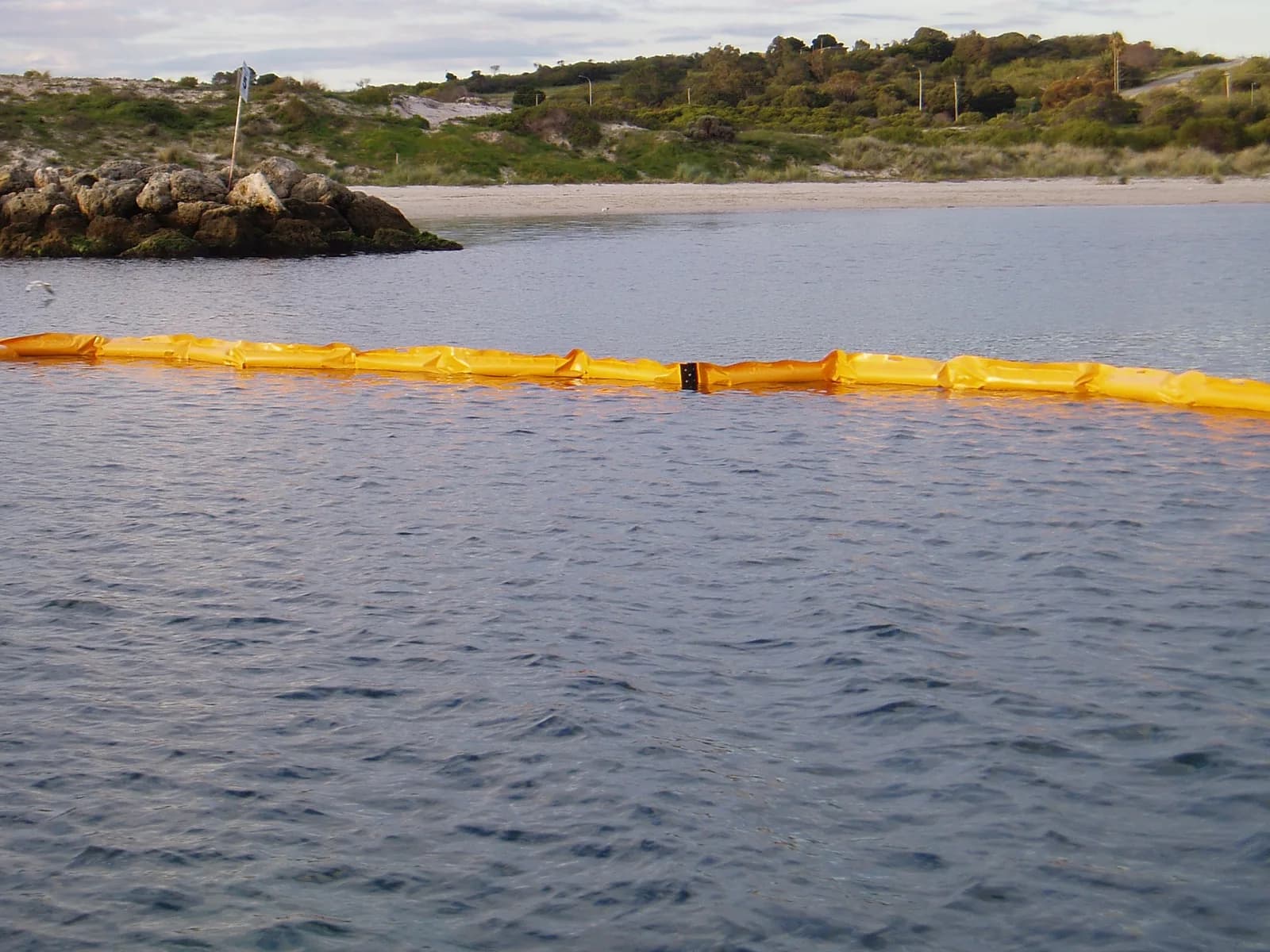 Polyethylene oil-spill response equipment — handling detail