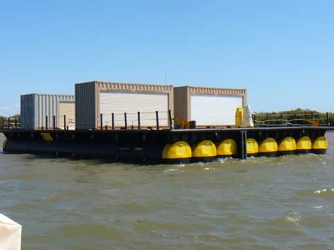 Pontoon configuration — engineering render 1