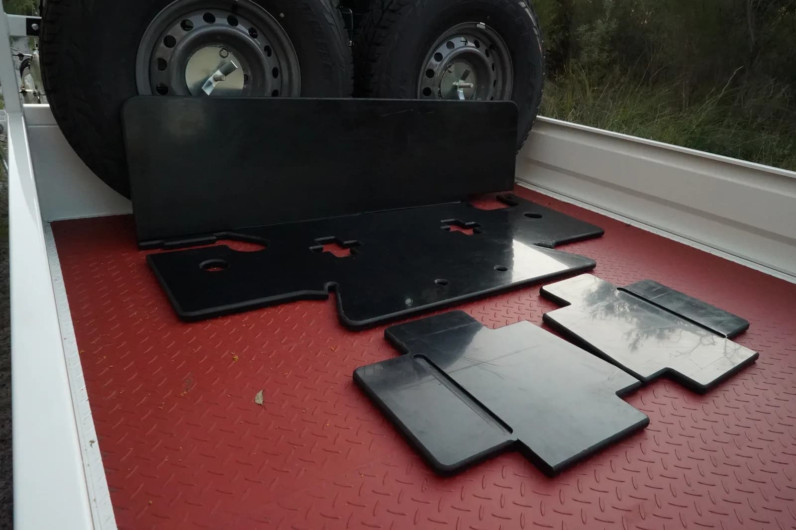 HDPE under-seat protector — install view 11