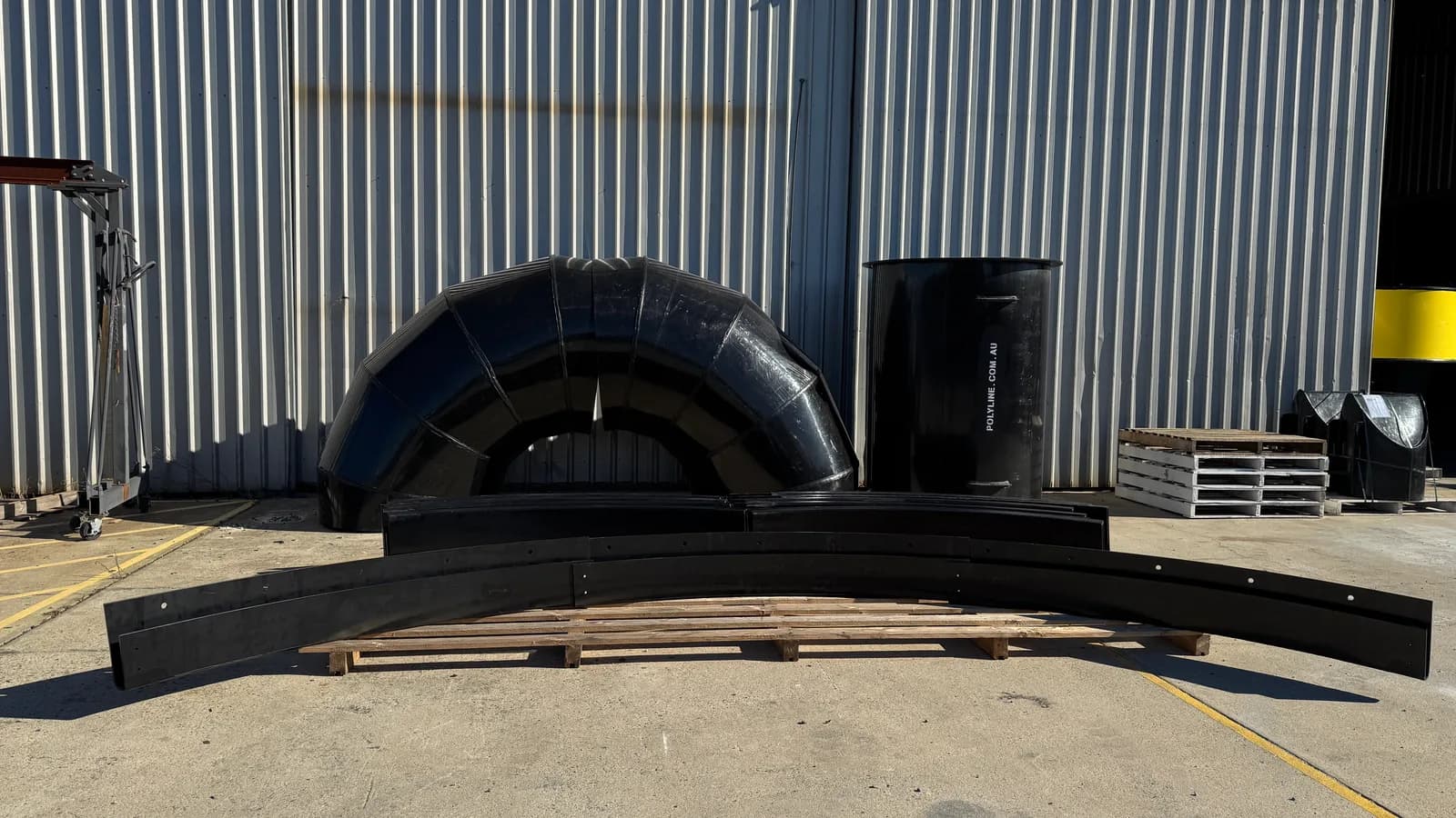 HDPE water ring — fabricated for water-handling application