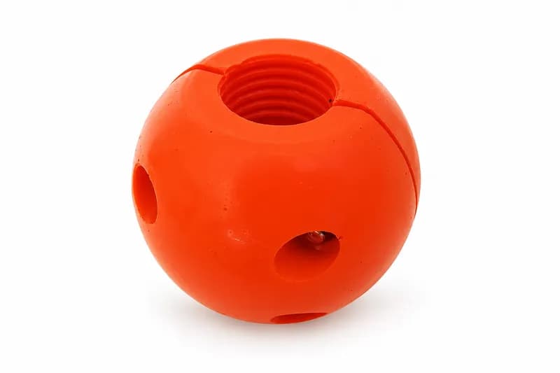 Orange polyurethane cable stopper