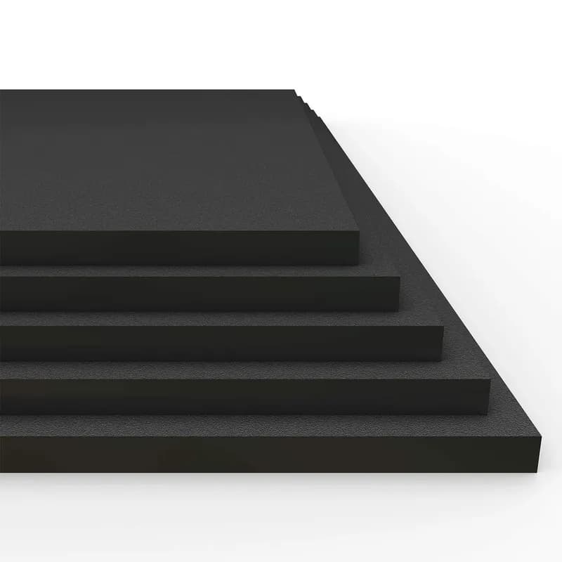 HDPE sheet stock — workshop stack ready for fabrication