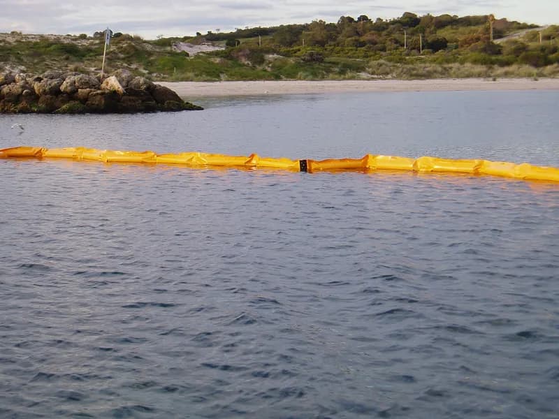 Polyethylene oil-spill response equipment — handling detail
