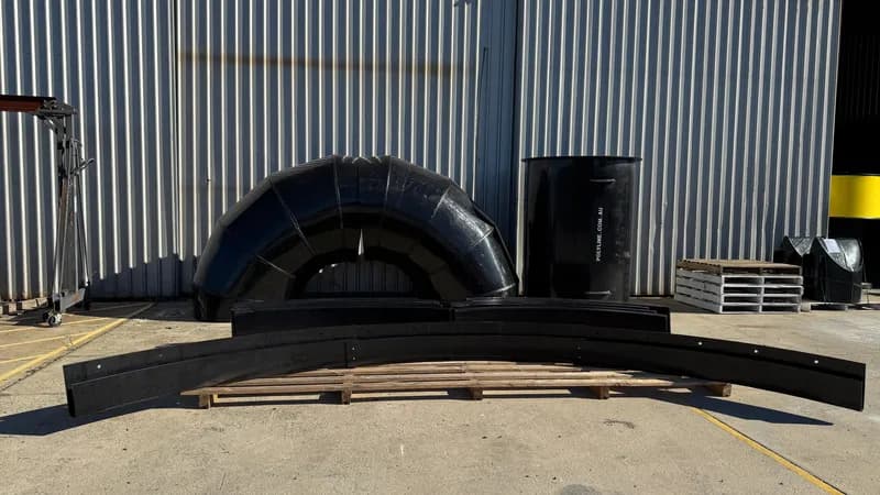 HDPE water ring — fabricated for water-handling application